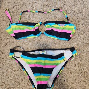ROXY striped bikini
